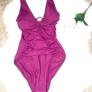 NWT- LAUREN RALPH LAUREN Cut-Out One Piece swim